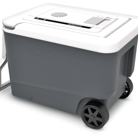 Igloo Wheeled Electric Cooler, with Handle, 33-L, Grey