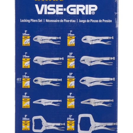 IRWIN 1078KB Vise-Grip Locking Pliers Set, 10-pc