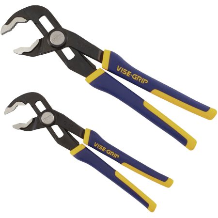 IRWIN 2078709 Vise-Grip V Jaw GrooveLock Pliers Set, ProTouch™ Grips, 2-pc