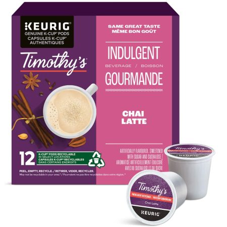 Keurig Timothy's Chai Latte K-Cup® Pods, 168-g, 12-pk