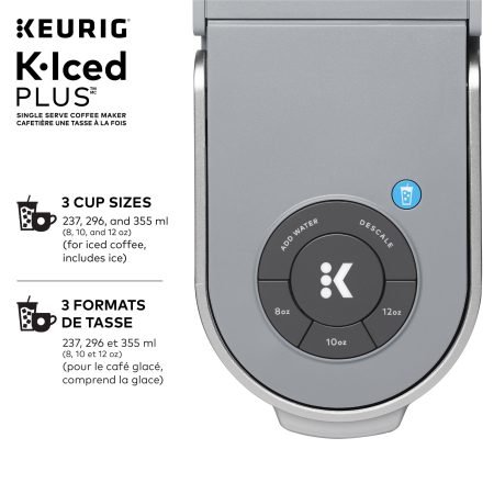 Keurig® K-Iced Plus™ Single Serve K-Cup® Pod Coffee Maker, Grey