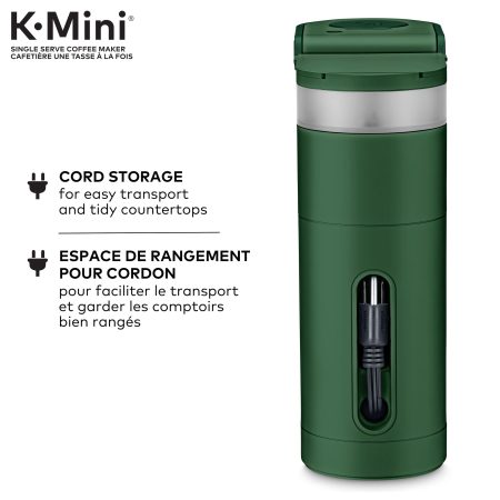 Keurig® K-Mini® Single Serve Coffee Maker, Travel Mug Friendly, Green, 2-Cup