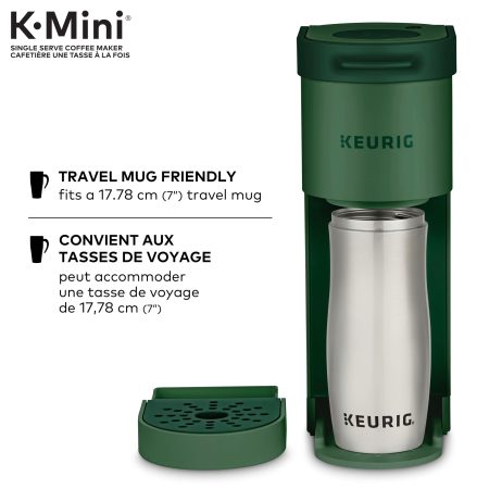 Keurig® K-Mini® Single Serve Coffee Maker, Travel Mug Friendly, Green, 2-Cup