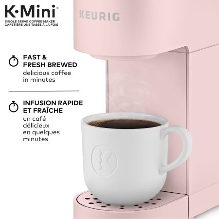 Keurig® K-Mini® Single Serve Coffee Maker, Travel Mug Friendly, Pink, 1-Cup