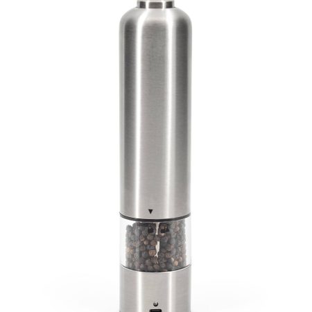 Kamenstein USB Rechargeable Stainless Steel Salt & Pepper Grinder, 8.85-in