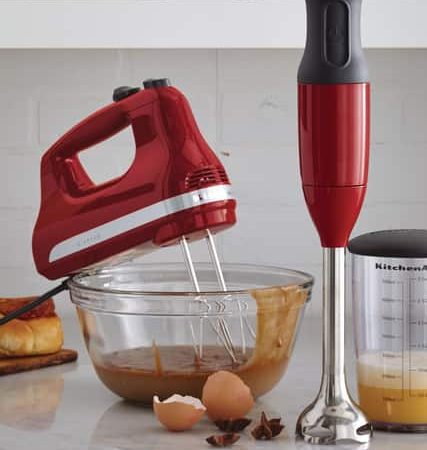 KitchenAid® Ultra Power™ 5-Speeds Hand Mixer w/ Turbo Beater Empire Red