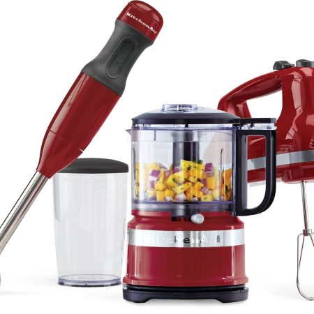 KitchenAid® Compact 3.5 Cup Food Chopper/Mini Food Processor w/ Dishwasher Safe Parts, Empire Red