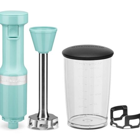 KitchenAid® Variable Speed Corded Hand Blender w/ Blending Jar, Aqua Sky