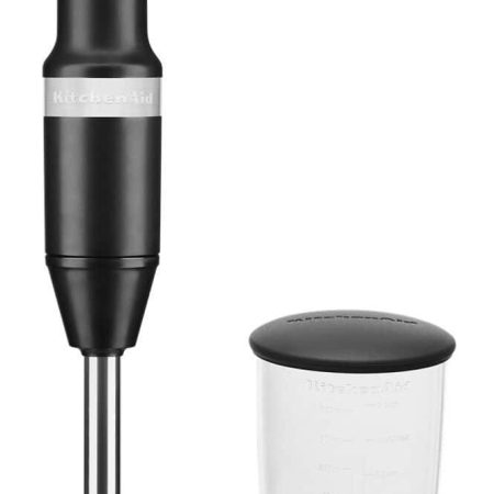 KitchenAid® KHBV53BM Variable Speed Corded Hand Blender with Blending Jar, Black Matte