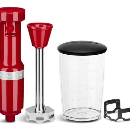 KitchenAid® Variable Speed Corded Hand Blender w/ Blending Jar, Empire Red