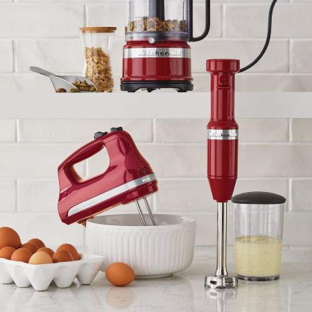 KitchenAid® Ultra Power™ 5-Speeds Hand Mixer w/ Turbo Beater Empire Red