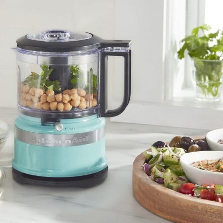 KitchenAid® Compact 3.5 Cup Food Chopper/Mini Food Processor w/ Dishwasher Safe Parts, Aqua Sky