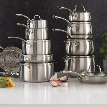 Lagostina Prima Stainless Steel Cookware Set & Oven Safe, 11-pc