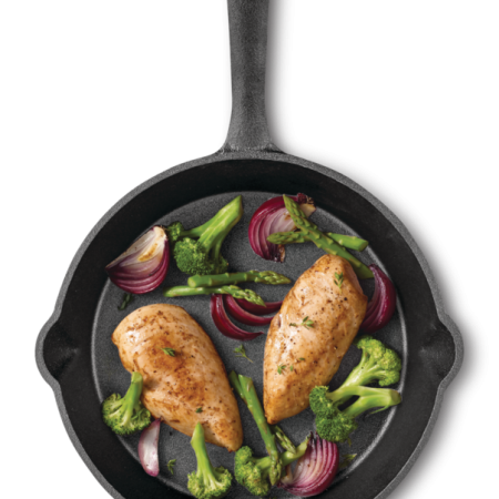 Lagostina Cast Iron Preseasoned Frying Pan, Oven & Broiler Safe, Black, 26-cm