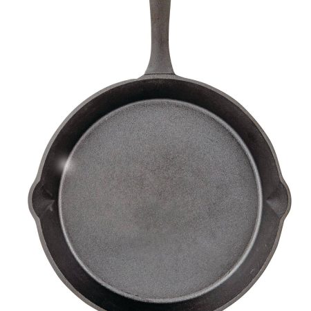 Lagostina Preseasoned Cast Iron Frying Pan, Oven & Broiler Safe, Black, 30-cm