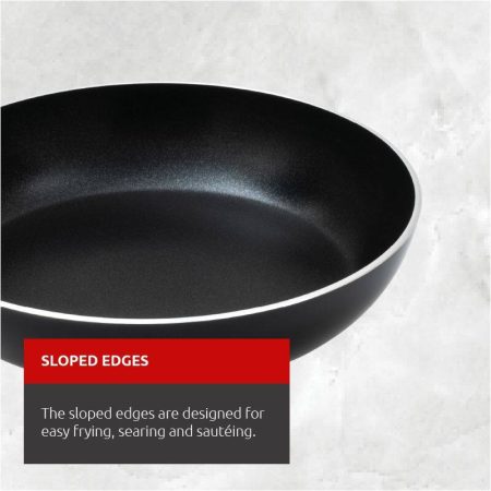 Lagostina Ticino Skillet Frying Pan Non-stick, Dishwasher & Oven Safe, Black