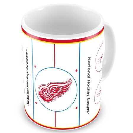 NHL Detroit Red Wings Hockey Team Sublimated Ceramic Coffee Mug, 15-oz