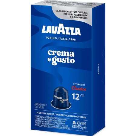 Lavazza Crema Gustos Medium Roast, Nespresso Compatible Capsules, 50-g, 10-pk