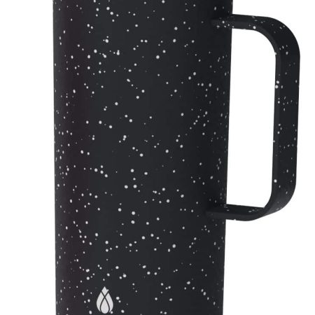 Manna Tahoe  Insulated Stainless Steel Mug with Leakproof Lid, Speckled Black, 591-mL