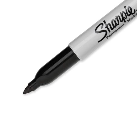 Sharpie Permanent Markers, Fine Point, Black, 2 Count