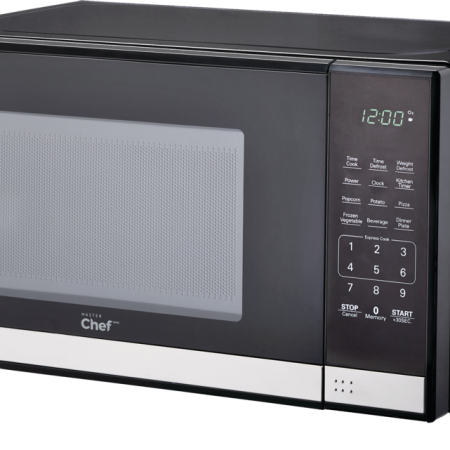 MASTER Chef Countertop Microwave, 0.7-cu.ft., Black & Stainless Steel