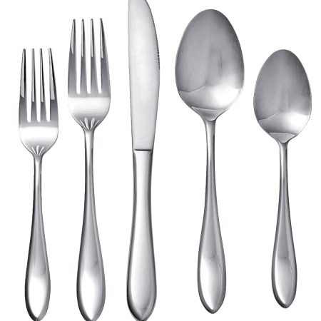 MASTER Chef Point Stainless Steel Flatware Set, Serves 4, 20-pc