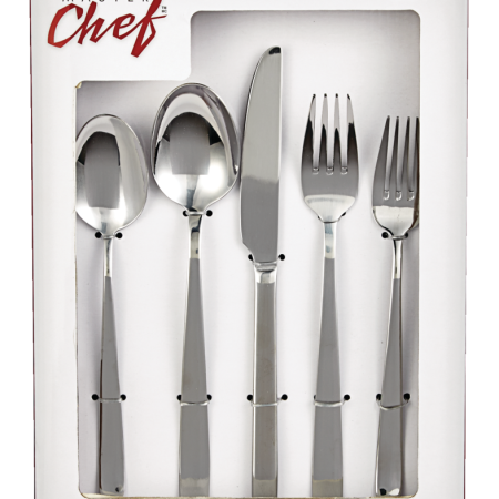 MASTER Chef 20pc Stainless Steel Flatware Set, Serves 4