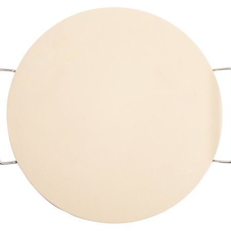 MASTER Chef Ceramic Round Pizza Stone & Serving Rack, 15-in