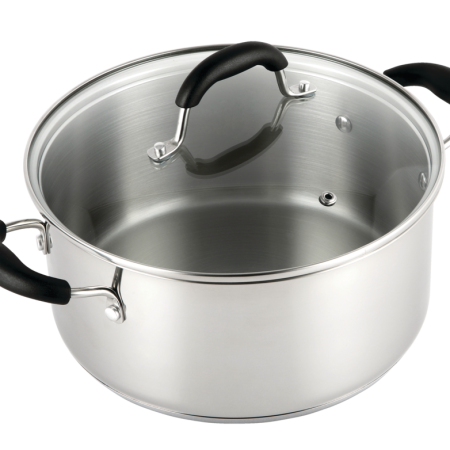 MASTER Chef Dutch Oven 18/10 Stainless Steel, Dishwasher Safe, 5qt