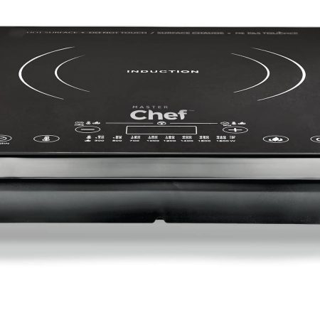 MASTER Chef Portable Induction Cooktop w/ LED Display, Black, 1800W