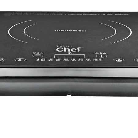 MASTER Chef Portable Induction Cooktop w/ LED Display, Black, 1800W