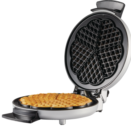 MASTER Chef Round, Non-Stick Waffle Maker, Silver