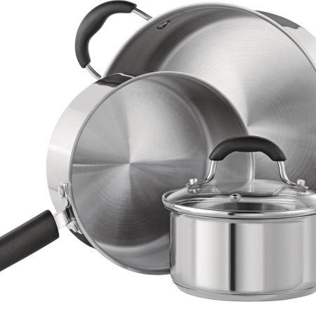 MASTER Chef Stainless Steel Cookware Set,10-pc