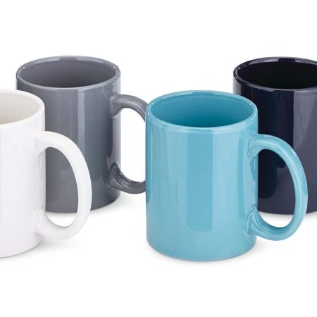 MASTER Chef 4pc Stoneware Mug Set, Dishwasher and Microwave Safe, 340-mL, 4-pc, Assorted Colours