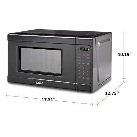 MASTER Chef Countertop Microwave, White, 0.7-cu.ft.