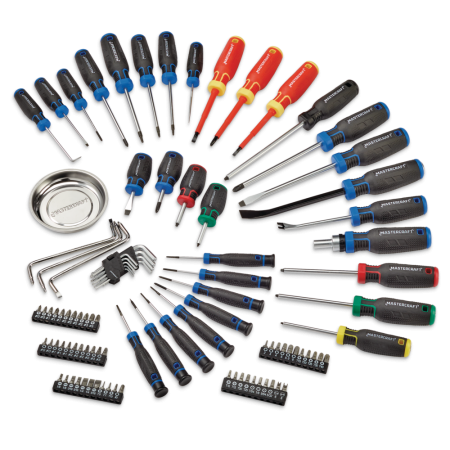 Mastercraft 100-pc Screwdriver Set with Insulated and Precision Drivers