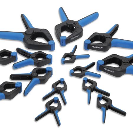 Mastercraft 14-pc Plastic Spring Clamp Set, 3/4-in, 1-in, 2-in and 3-in