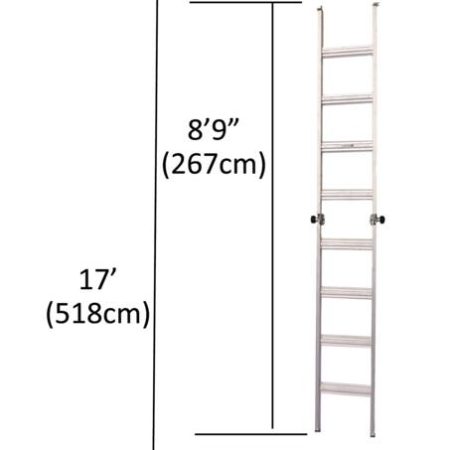 Mastercraft Grade 1A Aluminum Multi-Task Ladder, 17-ft, 300-lb