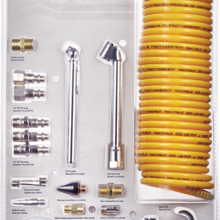 Mastercraft Air Compressor Accessory Kit with Hose, 20-pc