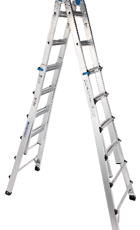 Mastercraft Grade 1A Aluminum Multi-Task Ladder, 25-ft, 300-lb