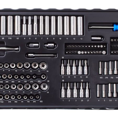 Mastercraft Socket Set, 350-pc, SAE / Metric, CRV, Nickel-Chrome Plating