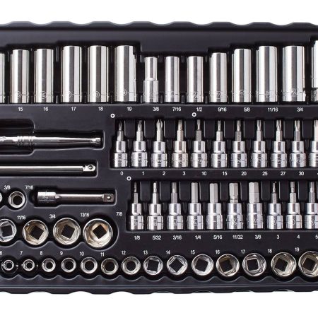 Mastercraft Socket Set, 350-pc, SAE / Metric, CRV, Nickel-Chrome Plating