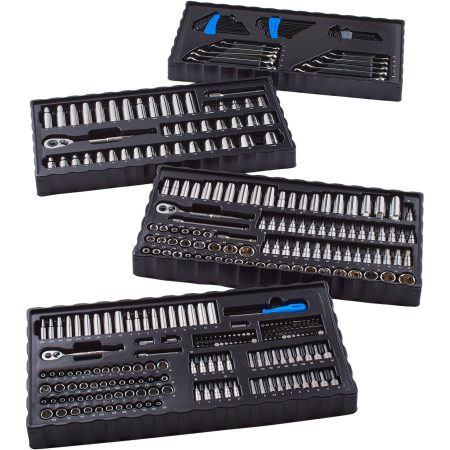 Mastercraft Socket Set, 350-pc, SAE / Metric, CRV, Nickel-Chrome Plating