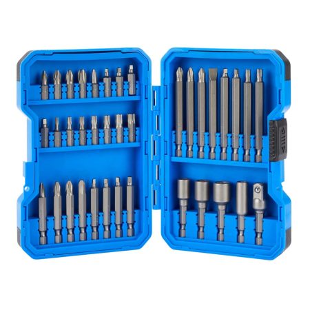 Mastercraft Carbide Assorted Screwdriver Bit Set , 37-pc