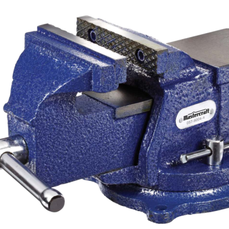 Mastercraft Vise with Swivel Base, 4-in