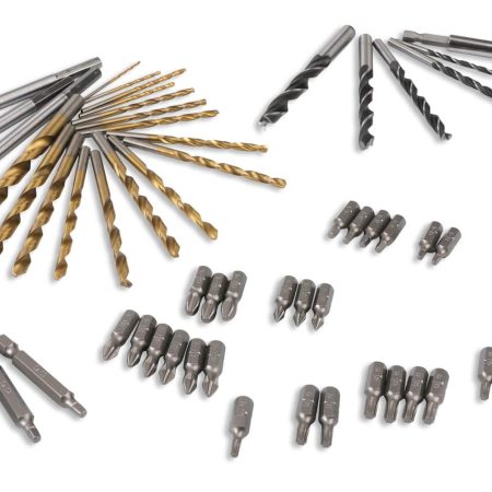 Mastercraft Titanium-Coated Screw Driver Drill Bit Set, 66-pc