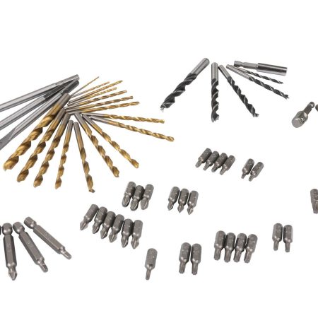 Mastercraft Titanium-Coated Screw Driver Drill Bit Set, 66-pc