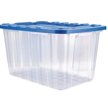 Mastercraft Clear Heavy-Duty Storage Tote, 102-L