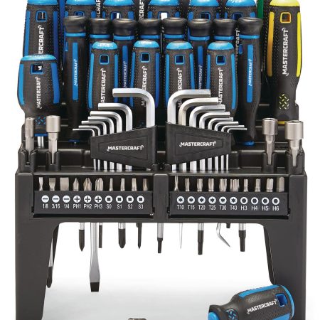 Mastercraft Screwdriver Set with Stand, 69-pc