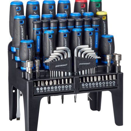 Mastercraft Screwdriver Set with Stand, 69-pc